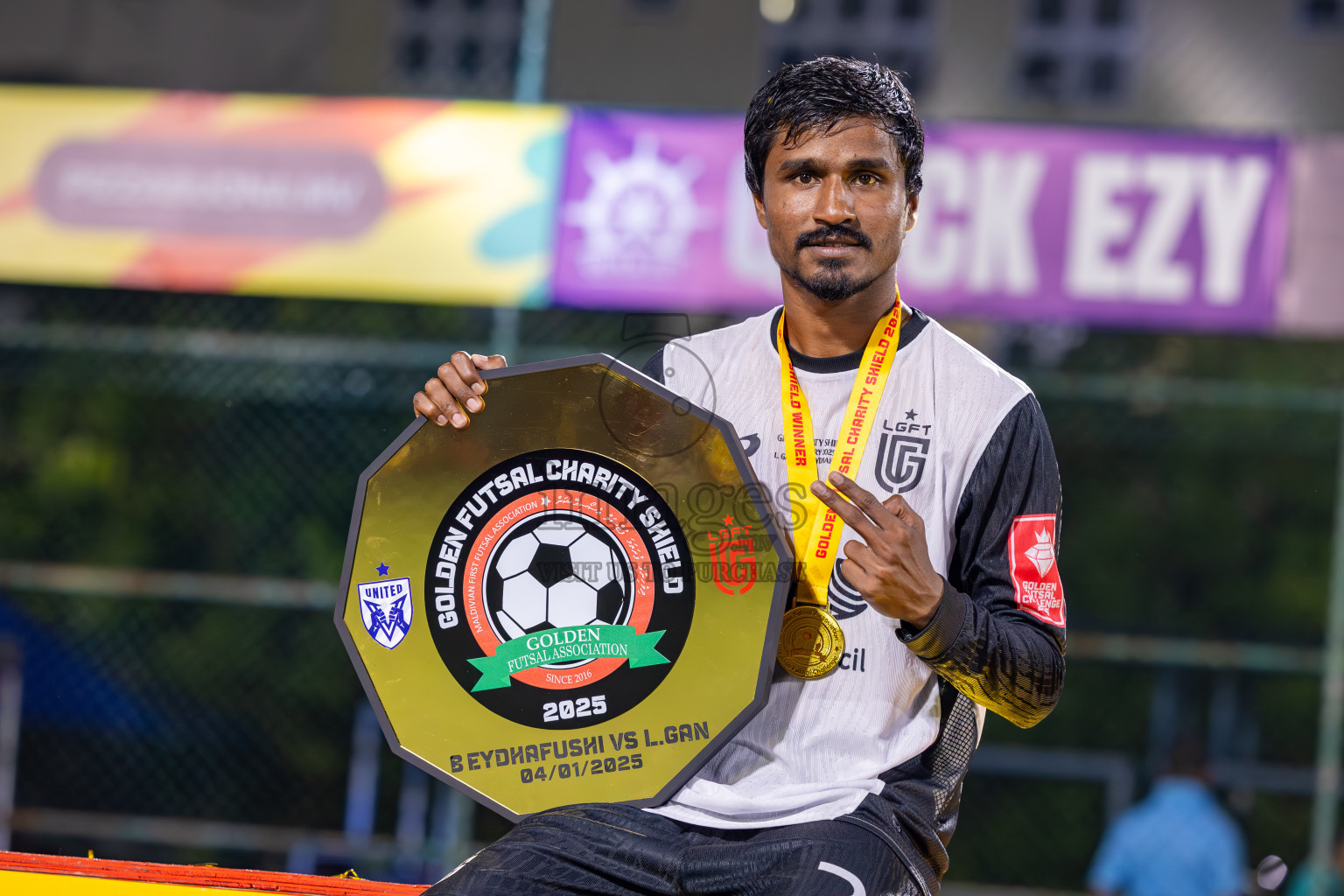Opening of Golden Futsal Challenge 2025 with Charity Shield Match between L.Gan vs B.Eydhafushi was held on Saturday, 4th January 2025, in Hulhumale', Maldives Photos: Ismail Thoriq / images.mv