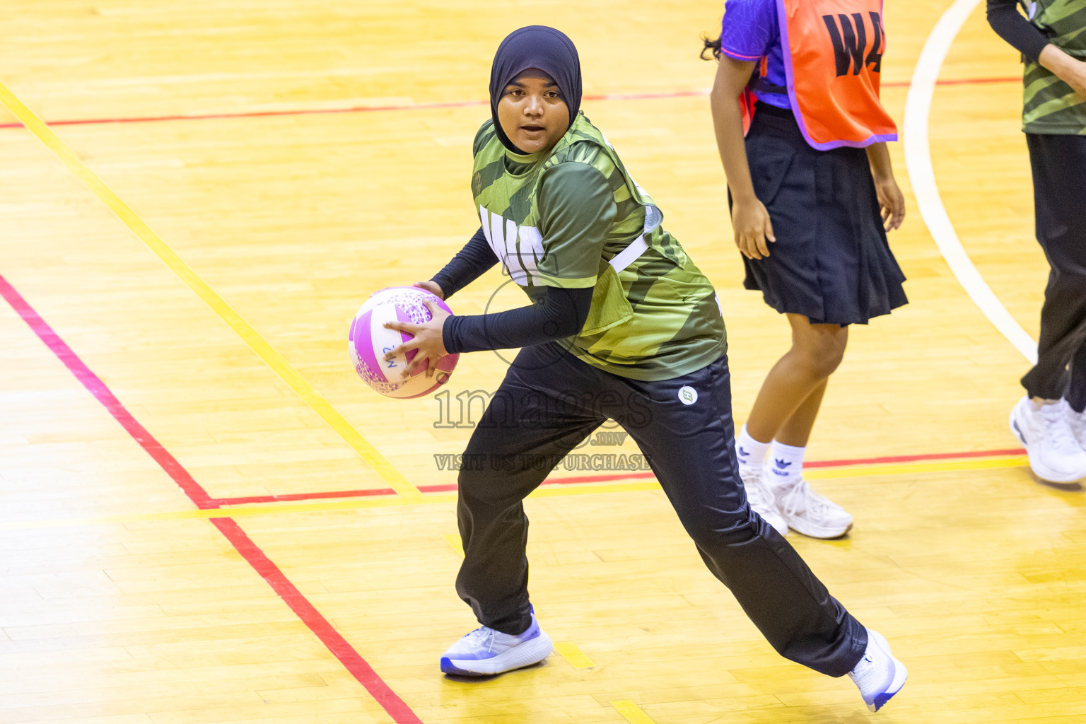 Day 12 of 26th Inter-School Netball Tournament 2025 was held in Social Center Indoor Hall on Thursday, 30th October 2025. Photos: Ismail Thoriq / images.mv