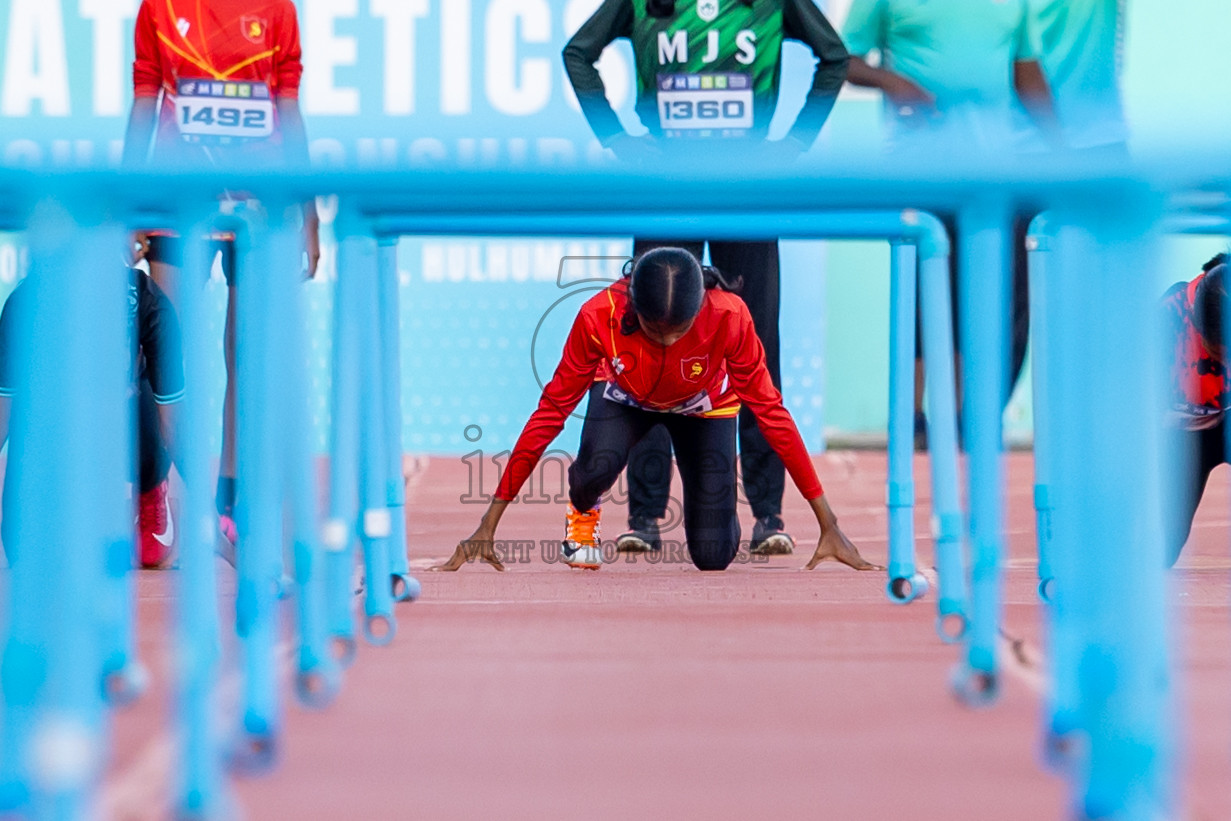 Day 4 of MWSC Interschool Athletics Championships 2024 held in Hulhumale Running Track, Hulhumale, Maldives on Tuesday, 12th November 2024. Photos by: Nausham Waheed / Images.mv