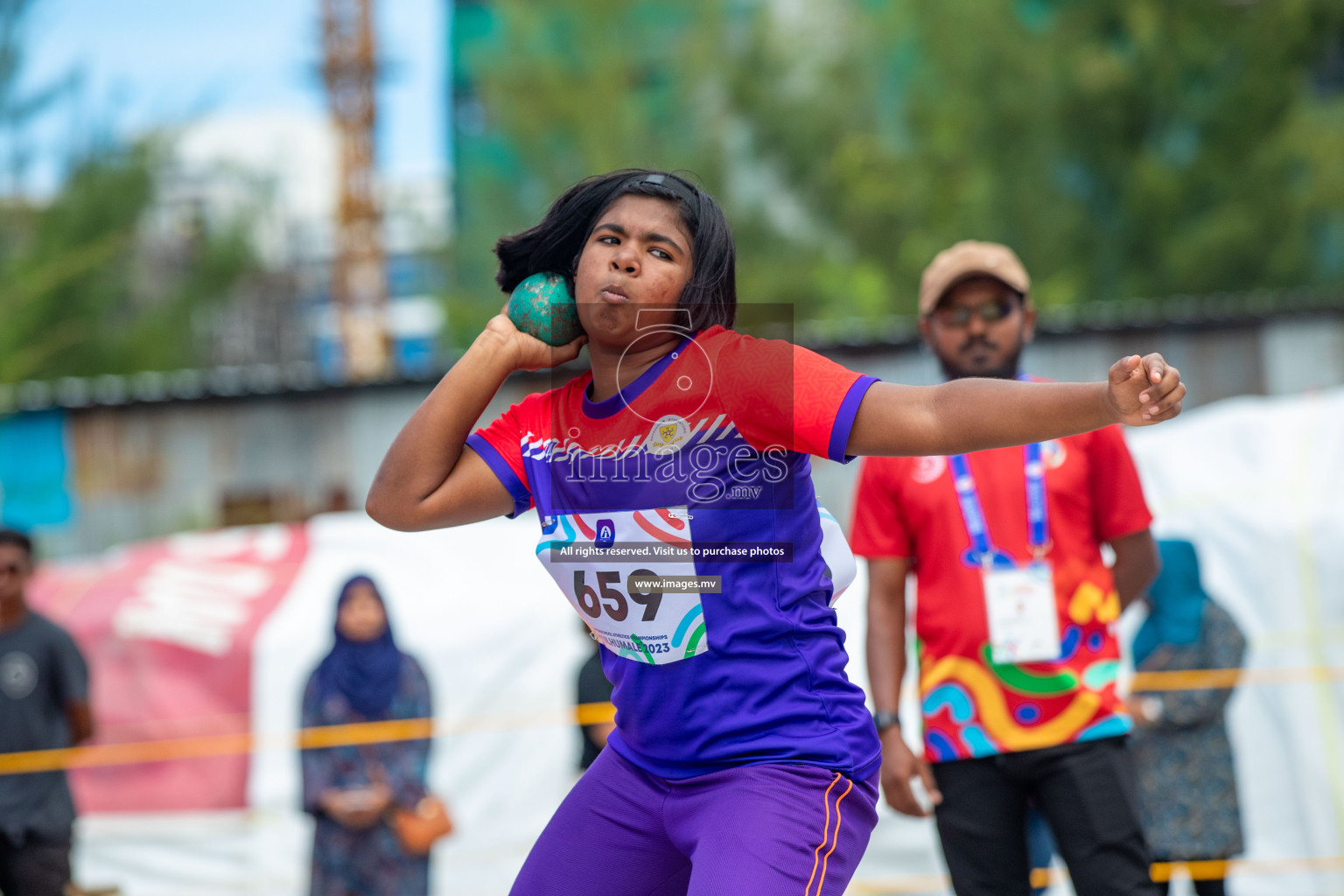 Day two of Inter School Athletics Championship 2023 was held at Hulhumale' Running Track at Hulhumale', Maldives on Sunday, 15th May 2023. Photos: Nausham Waheed / images.mv