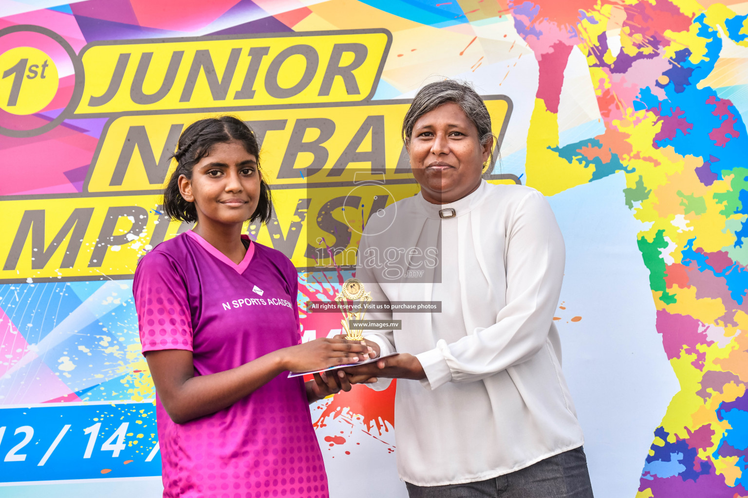 Final of Junior Netball Championship 2022 held in Male', Maldives on 19th March 2022. Photos by Nausham Waheed