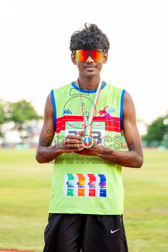 Day 2 of 12th Milo Association Championships was held in Ekuveni Track at Male', Maldives on Friday, 25th April 2025. Photos: Hassan Simah / images.mv