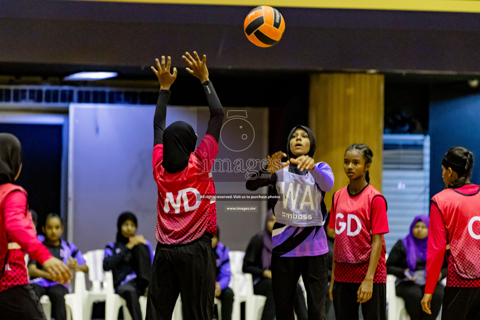 Day 8 of 24th Interschool Netball Tournament 2023 was held in Social Center, Male', Maldives on 3rd November 2023. Photos: Hassan Simah, Nausham Waheed / images.mv