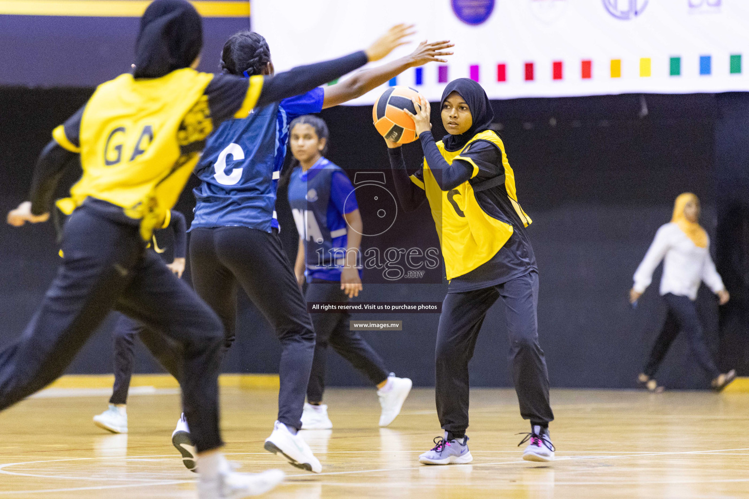 24th Interschool Netball Tournament 2023 was held in Social Center, Male', Maldives on 27th October 2023. Photos: Nausham Waheed / images.mv