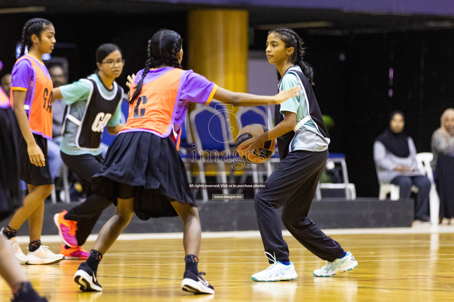 Day2 of 24th Interschool Netball Tournament 2023 was held in Social Center, Male', Maldives on 28th October 2023. Photos: Nausham Waheed / images.mv