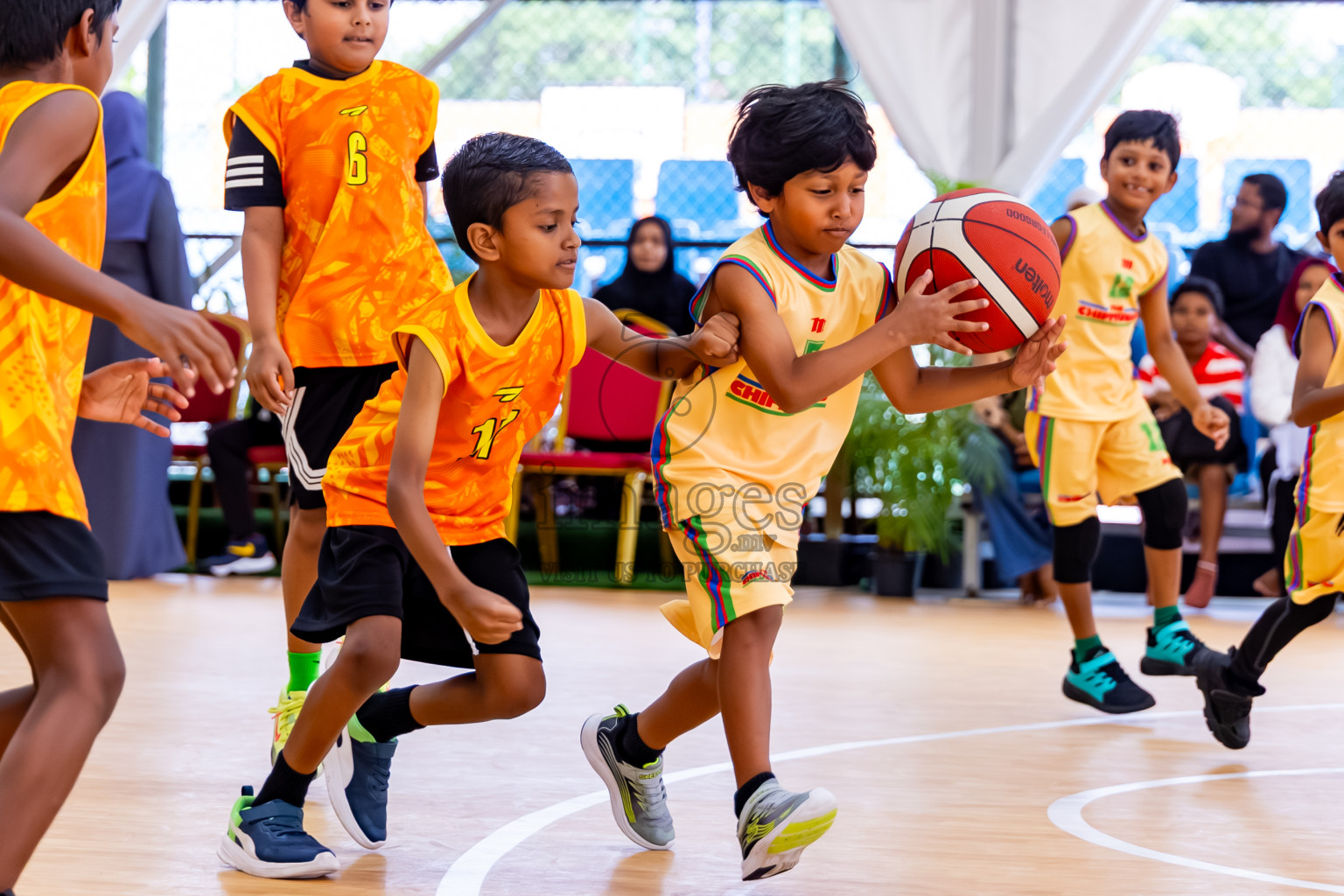 Day 3 of Milo 5 x 5 Junior Challenge 2025 - Basketball tournament held in Basketball Training Center, Male', Maldives on Saturday, 11th October 2025. Photos by: Nausham Waheed, Hassan Simah / Images.mv
