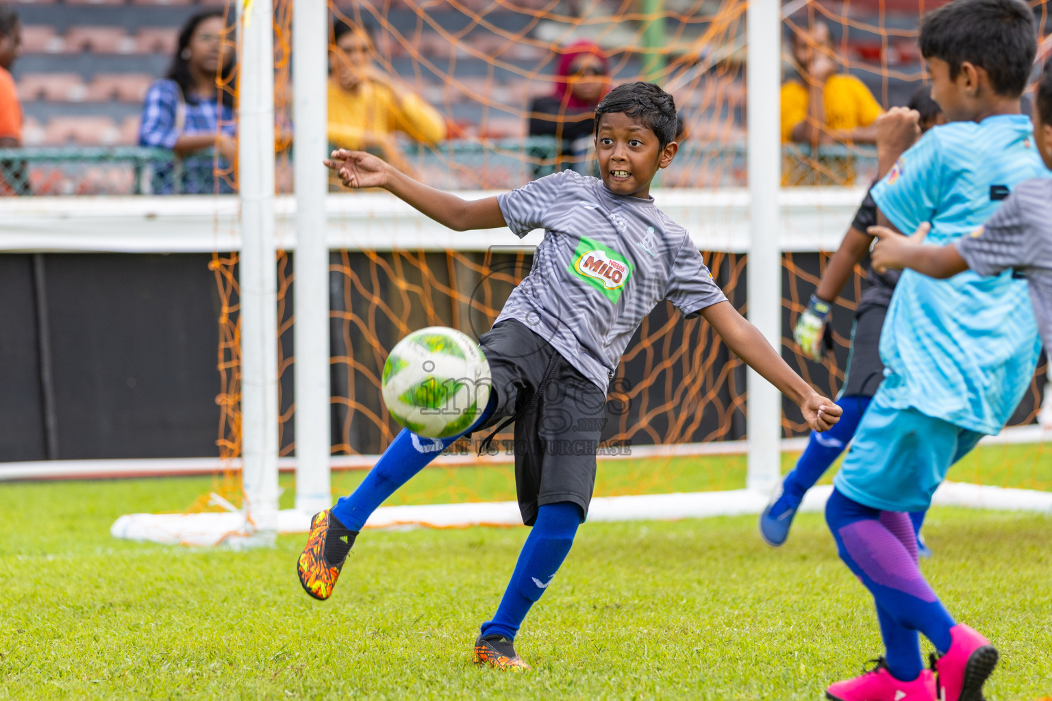 Day 2 of MILO Kids Football Fiesta was held at National Stadium in Male', Maldives on Saturday, 24th February 2024.