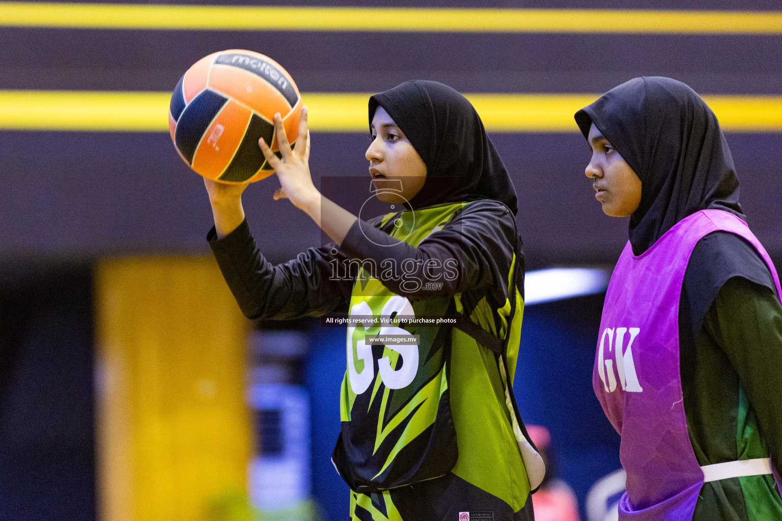 Day2 of 24th Interschool Netball Tournament 2023 was held in Social Center, Male', Maldives on 28th October 2023. Photos: Nausham Waheed / images.mv