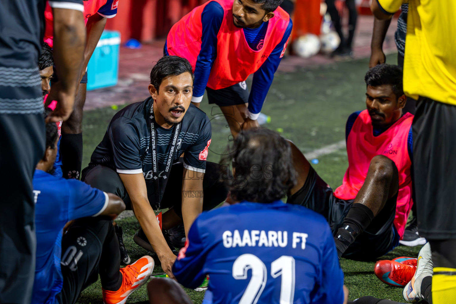 K Gaafaru vs K Kaashidhoo in Kaafu Atoll Semi Final in Day 24 of Golden Futsal Challenge 2025 was held on Tuesday , 28th January 2025, in Hulhumale', Maldives. Photos: Ismail Thoriq / images.mv