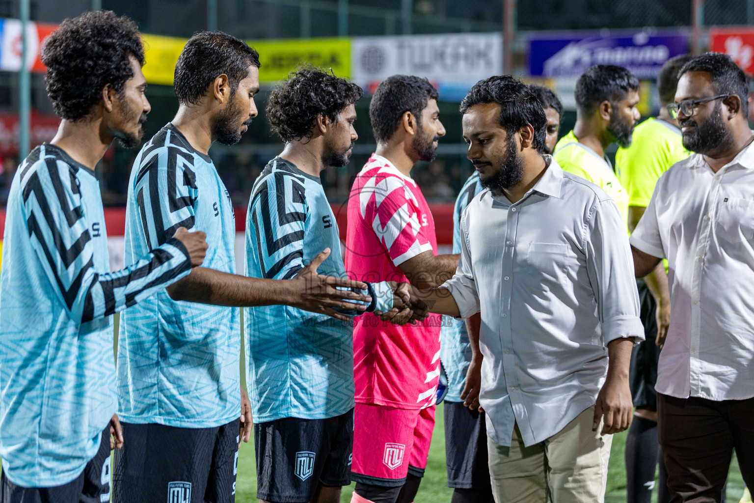 M Muli vs M Naalaafushi in Day 12 of Golden Futsal Challenge 2025 was held on Thursday, 16th January 2025, in Hulhumale', Maldives.
Photos: Hassan Simah / images.mv