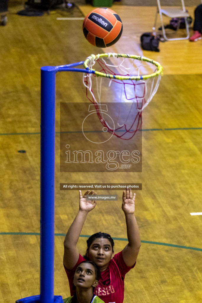 Lorenzo Sports Club vs Youth United Sports Club in the Milo National Netball Tournament 2022 on 20 July 2022, held in Social Center, Male', Maldives. Photographer: Hassan Simah / Images.mv