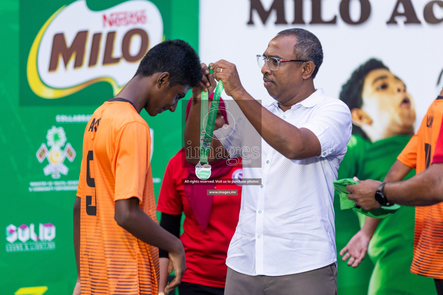 Day 2 of MILO Academy Championship 2023 (u14) was held in Henveyru Stadium Male', Maldives on 4th November 2023. Photos: Nausham Waheed / images.mv