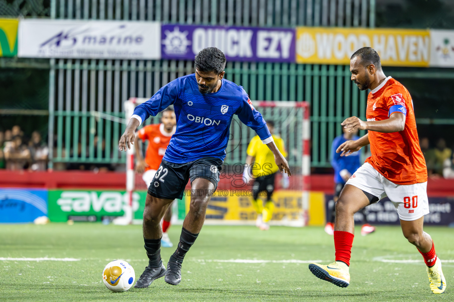 K Gaafaru vs K Kaashidhoo in Kaafu Atoll Semi Final in Day 24 of Golden Futsal Challenge 2025 was held on Tuesday , 28th January 2025, in Hulhumale', Maldives. Photos: Ismail Thoriq / images.mv