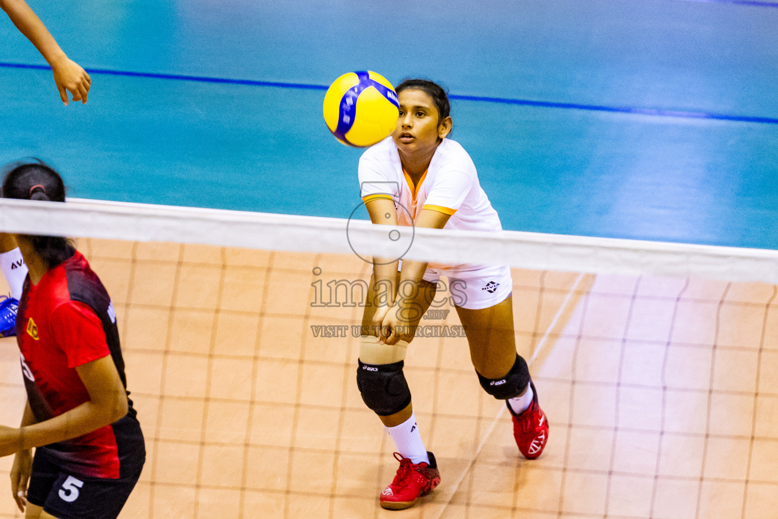 Kyrgyzstan vs Sri Lanka in Final of CAVA U20 Woman's Volleyball Championship 2024 was held in Social Center, Male', Maldives on 23rd July 2024. Photos: Nausham Waheed / images.mv