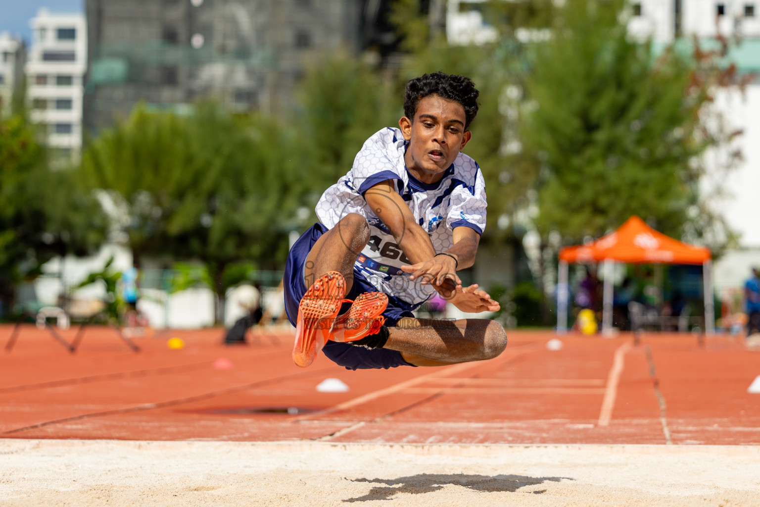 Day 2 of MWSC Interschool Athletics Championships 2024 held in Hulhumale Running Track, Hulhumale, Maldives on Sunday, 10th November 2024. 
Photos by:  Hassan Simah / Images.mv