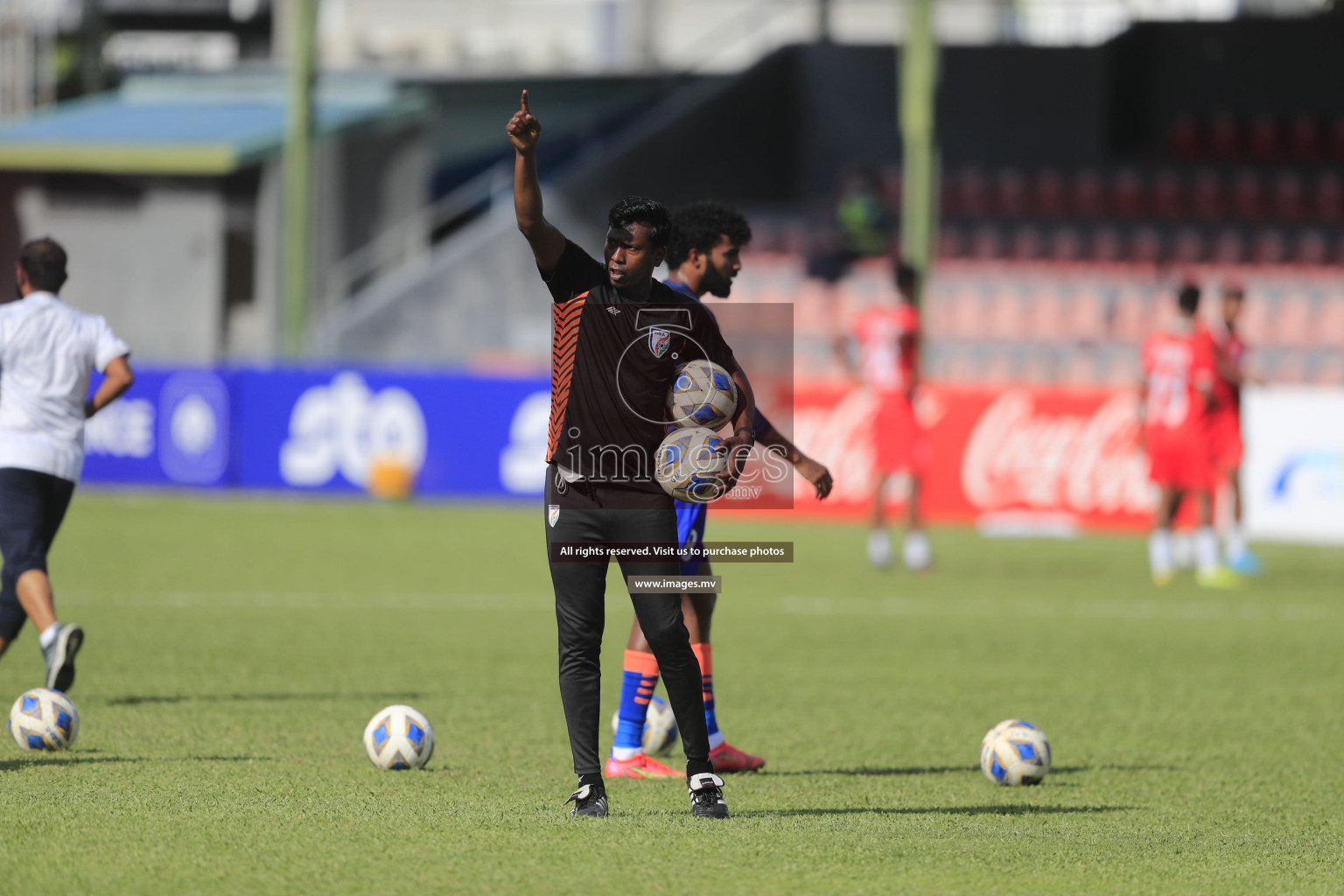 Bangladesh vs India in SAFF Championship 2021 held on 1st October 2021 in Galolhu National Stadium, Male', Maldives