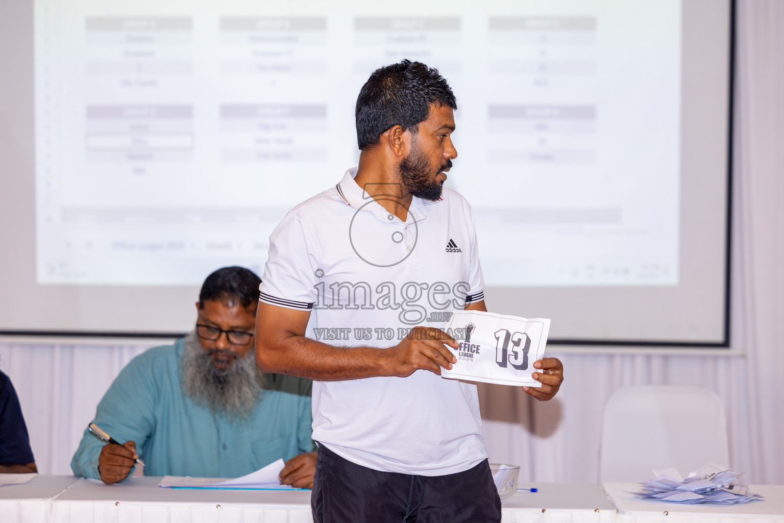 Draw Ceremony of Office League 2025 held in Male', Maldives on Saturday, 12th April 2025. Photos: Nausham Waheed / images.mv