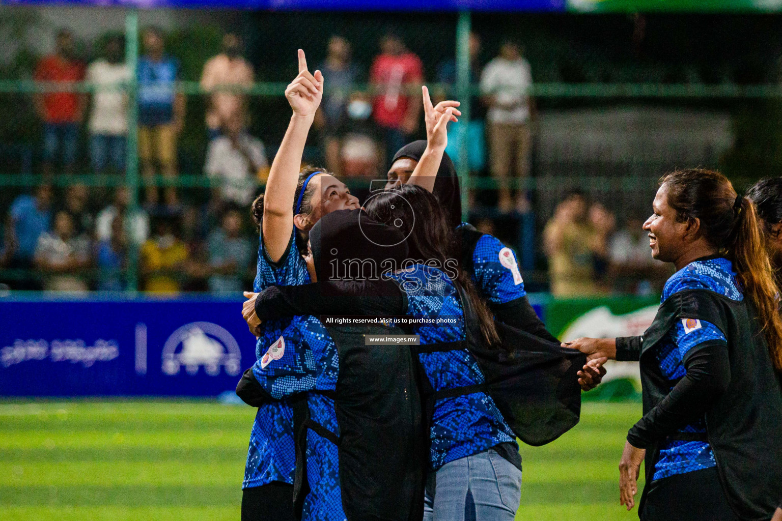 MPL vs Police Club in the Semi Finals of 18/30 Women's Futsal Fiesta 2021 held in Hulhumale, Maldives on 14th December 2021. Photos: Shuu Abdul Sattar / images.mv