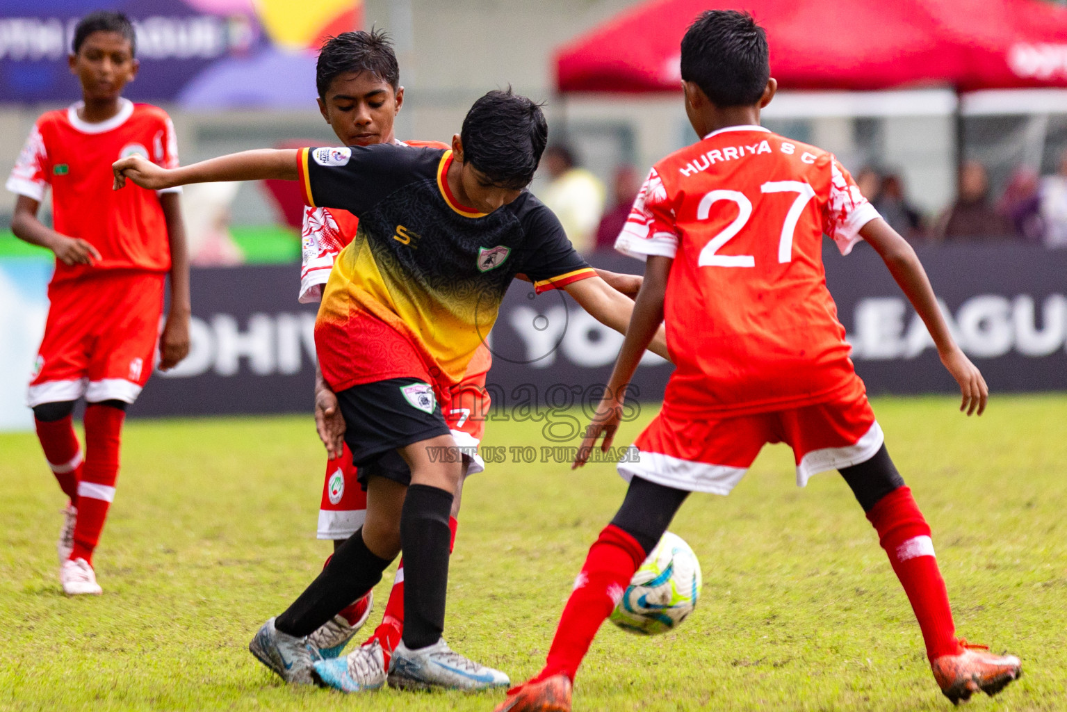 Eagles vs Hurriya in day 6 of Dhivehi Youth League 2024 held at Henveiru Stadium on Saturday 30th November 2024. Photos: Shuu Abdul Sattar/ Images.mv