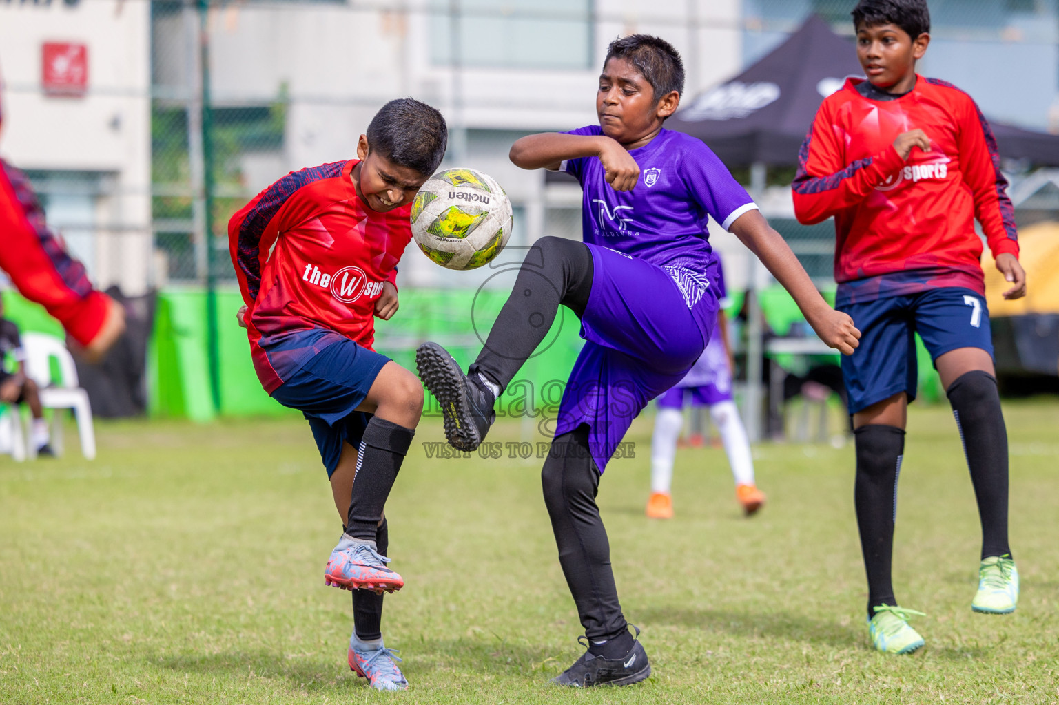 Day 1 of MILO Academy Championship 2024 - U12 was held at Henveiru Grounds in Male', Maldives on Thursday, 4th July 2024. Photos: Shuu Abdul Sattar / images.mv