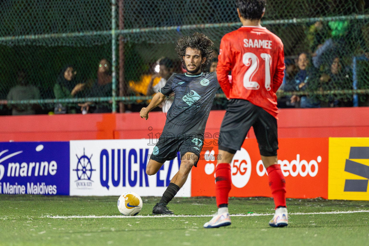 Sh Maroshi vs Sh Feydhoo in Day 11 of Golden Futsal Challenge 2025 was held on Wednesday, 15th January 2025, in Hulhumale', Maldives Photos: Mohamed Mahfooz Moosa / images.mv