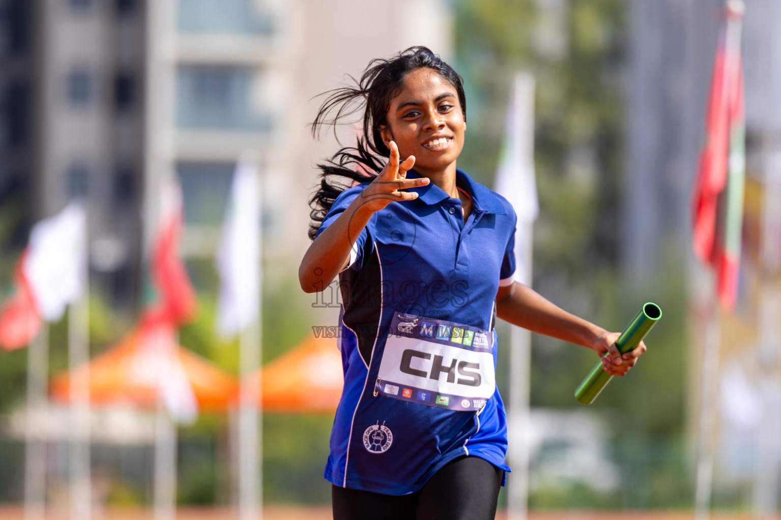 Day 6 of MWSC Interschool Athletics Championships 2024 held in Hulhumale Running Track, Hulhumale, Maldives on Thursday, 14th November 2024. Photos by: Ismail Thoriq / Images.mv