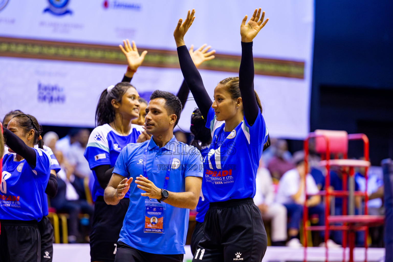 Nepal Police Club vs Humo VC in the Final of CAVA Woman's Volleyball Club Championship 2024 was held in Social Center, Male', Maldives on Saturday, 21st September 2024. Photos: Nausham Waheed / images.mv