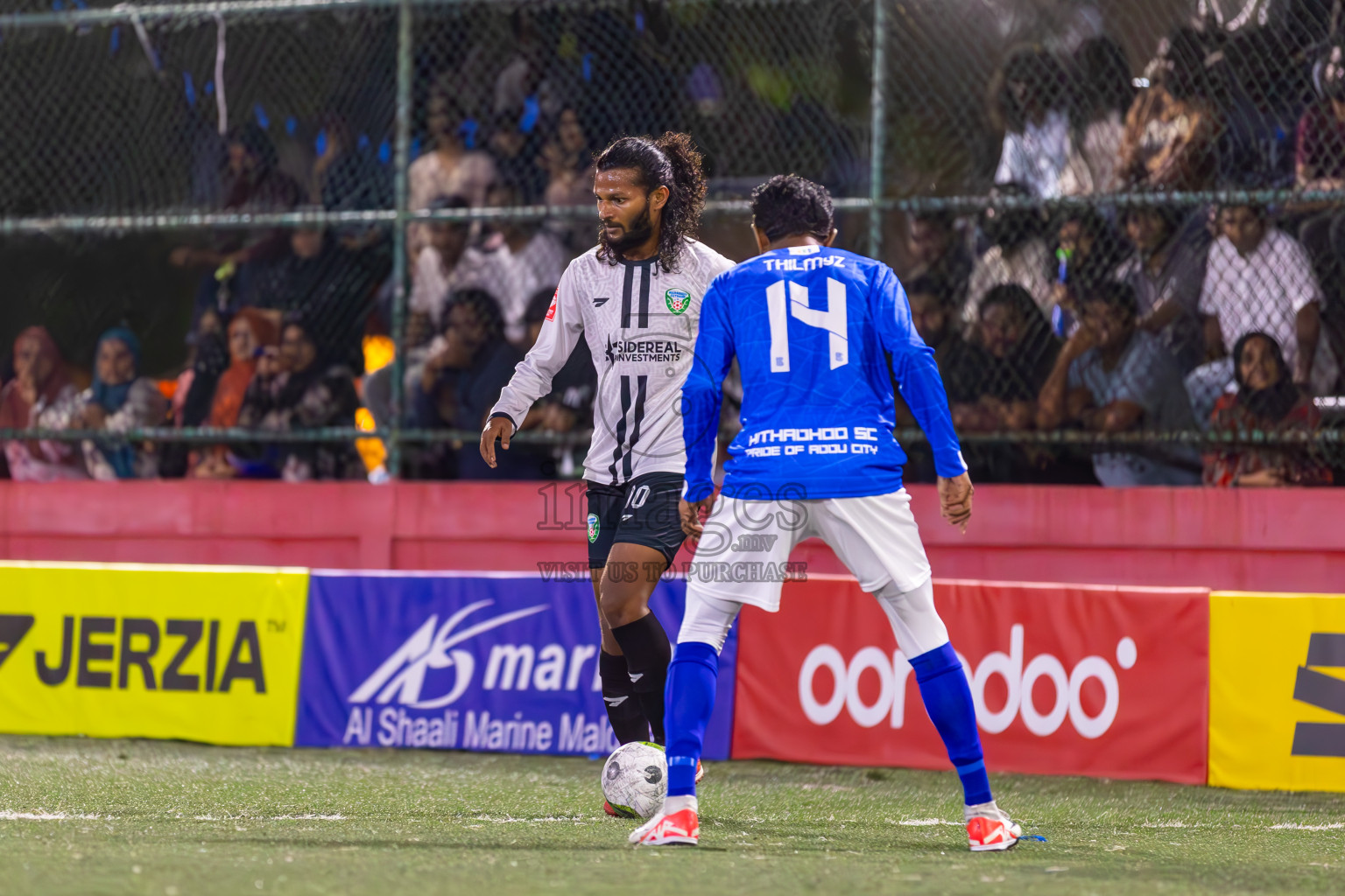 S Hithadhoo vs S Maradhoofeydhoo in Day 21 of Golden Futsal Challenge 2024 was held on Sunday , 4th February 2024 in Hulhumale', Maldives
Photos: Ismail Thoriq / images.mv