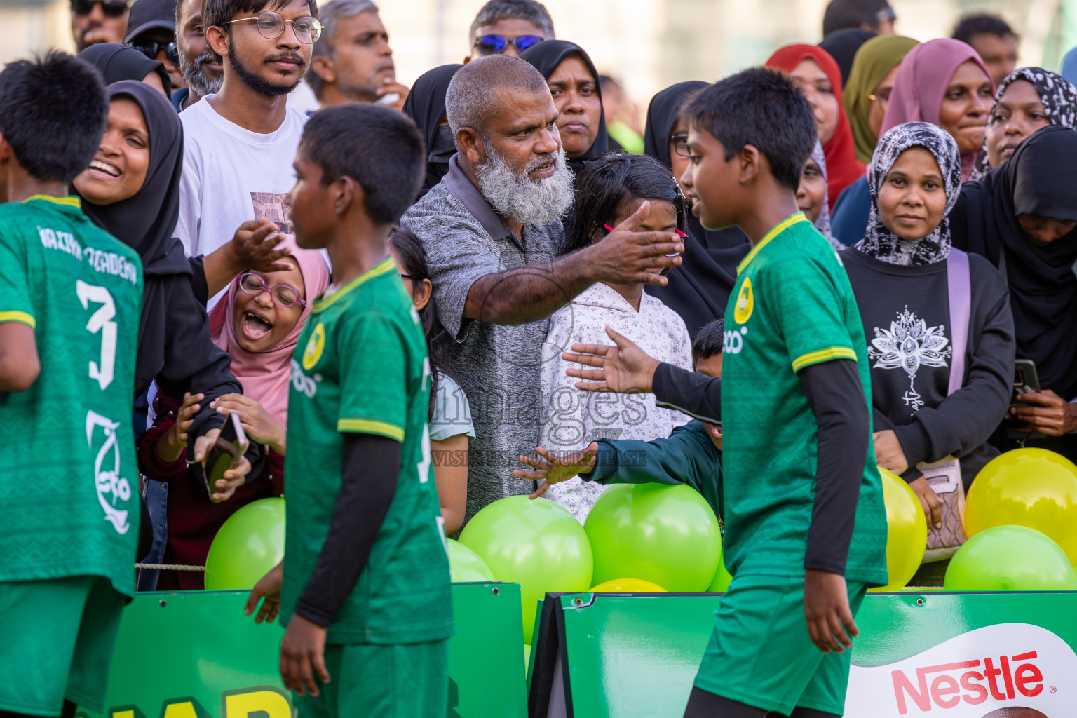 Day 3 of MILO Academy Championship 2025 (U-12) was held at Henveiru Stadium in Male', Maldives on Saturday, 3rd May 2025. Photos: Ismail Thoriq / images.mv