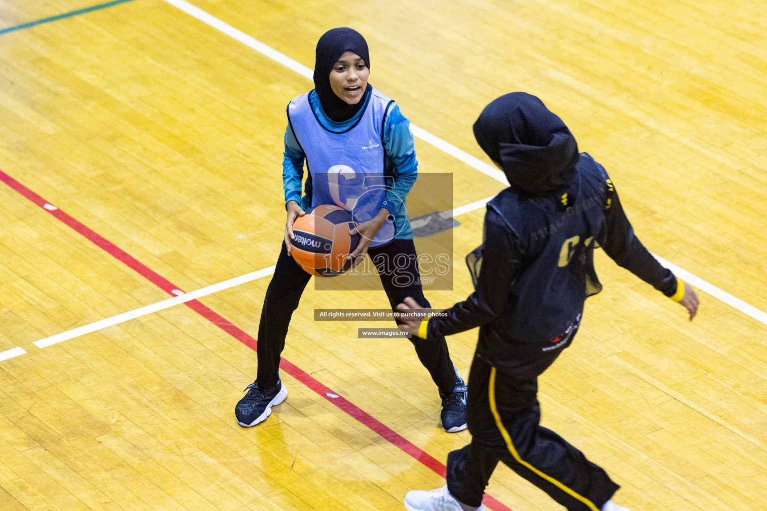 Day 10 of 24th Interschool Netball Tournament 2023 was held in Social Center, Male', Maldives on 5th November 2023. Photos: Nausham Waheed / images.mv