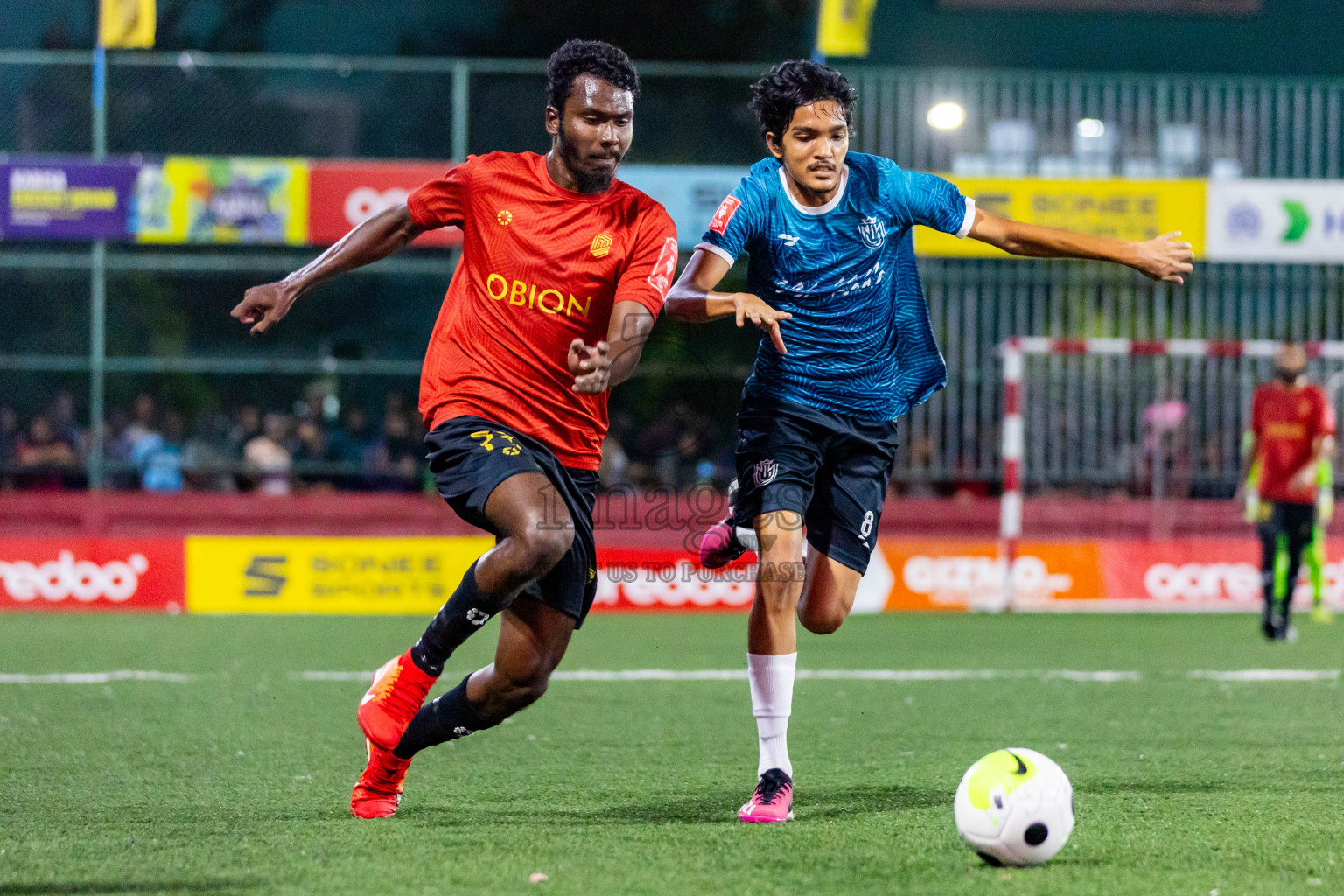 HDh Naivaadhoo vs HDh Nolhivaran in Day 23 of Golden Futsal Challenge 2024 was held on Tuesday , 6th February 2024 in Hulhumale', Maldives Photos: Nausham Waheed / images.mv