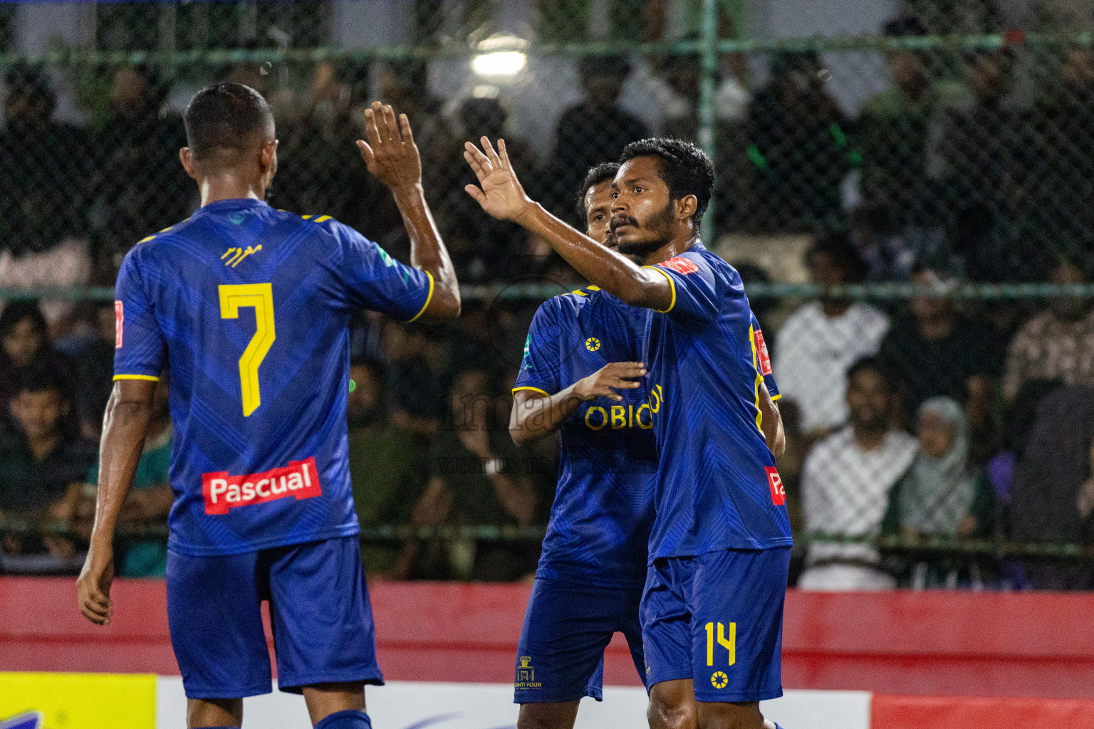 B Eydhafushi vs B Kendhoo in Day 18 of Golden Futsal Challenge 2024 was held on Thursday, 1st February 2024, in Hulhumale', Maldives Photos: Nausham Waheed, / images.mv