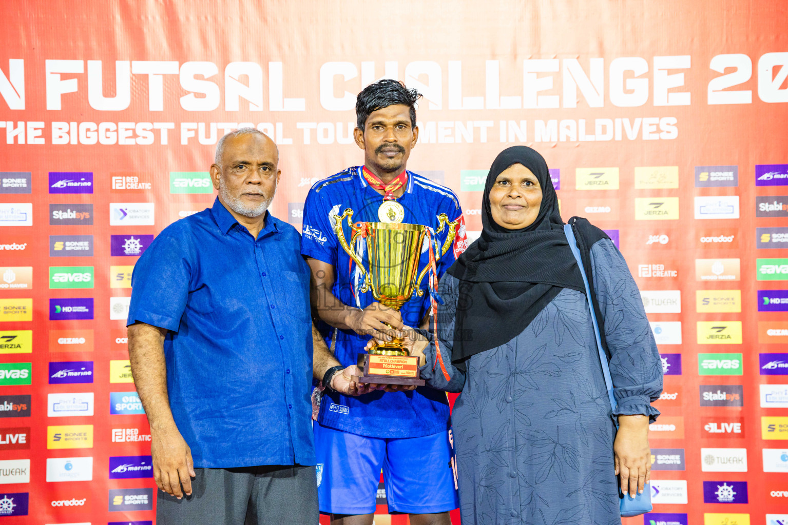 AA. Mathiveri VS AA. Thoddoo in Atoll Round Final on Day 20 of Golden Futsal Challenge 2025 was held on Thursday, 23rd January 2025, in Hulhumale', Maldives. Photos: Abdulla Abeed / images.mv