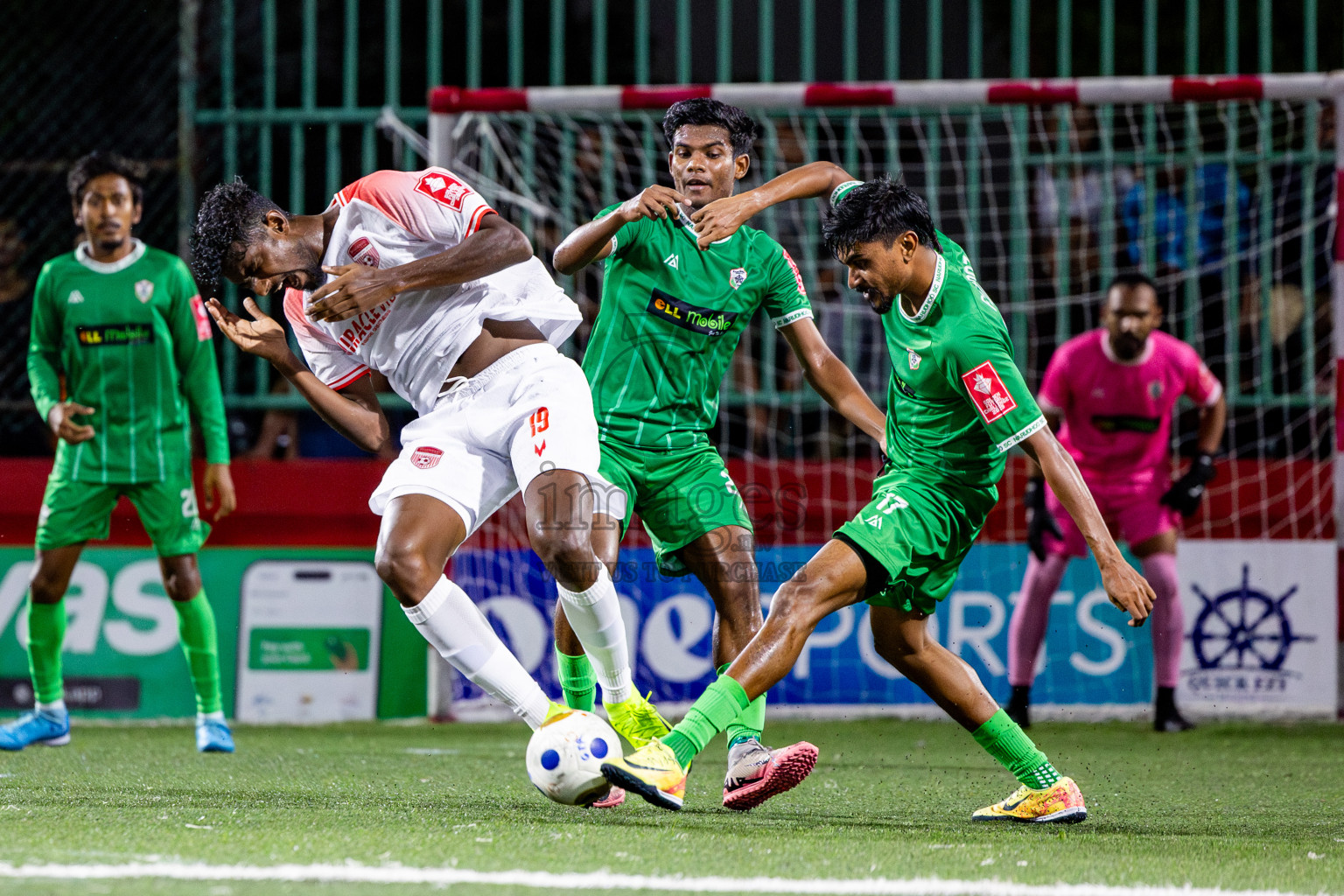 Sh Narudhoo vs Sh Goidhoo in Day 11 of Golden Futsal Challenge 2025 was held on Wednesday, 15th January 2025, in Hulhumale', Maldives Photos: Nausham Waheed / images.mv