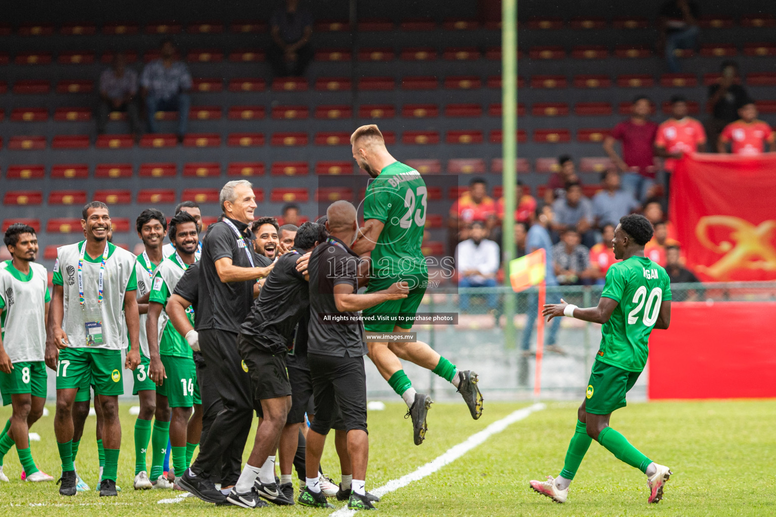 Maziya Sports & Recreation Club vs Bashundhara Kings in the group stage of AFC Cup 2023 held in the National Stadium, Male, Maldives, on Tuesday 19th September 2023. Photos: Mohamed Mahfooz Moosa