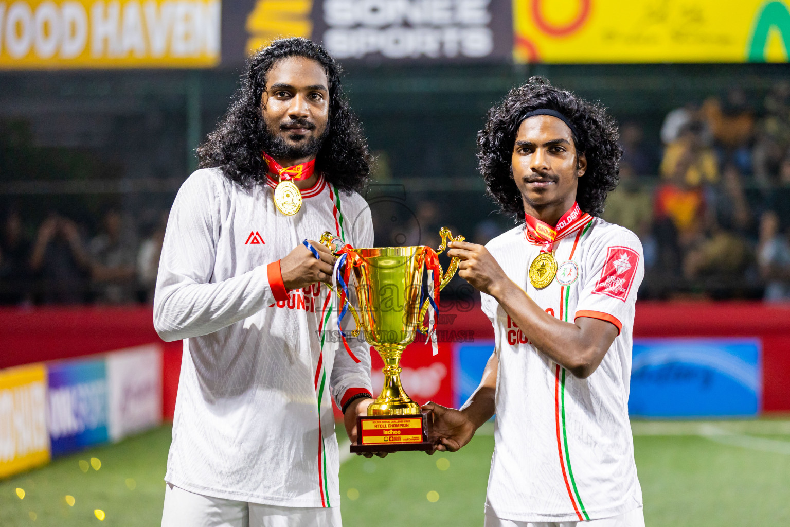 L Gan vs L Isdhoo in Laamu Atoll Finals Day 26 of Golden Futsal Challenge 2025 was held on Thursday , 30th January 2025, in Hulhumale', Maldives. Photos: Nausham Waheed / images.mv