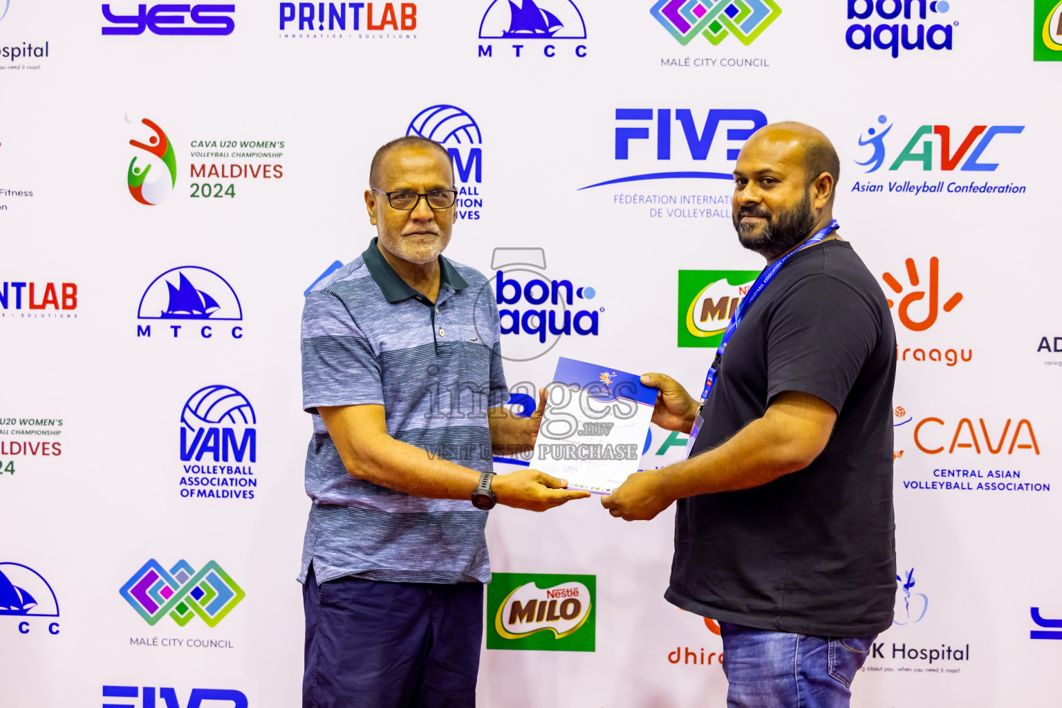 Sri Lanka vs Maldives in Semi Final of CAVA U20 Woman's Volleyball Championship 2024 was held in Social Center, Male', Maldives on 22nd July 2024. Photos: Nausham Waheed / images.mv