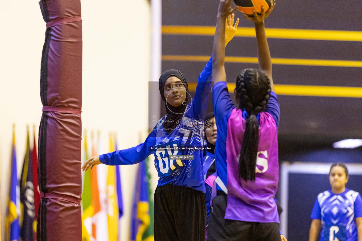 Day7 of 24th Interschool Netball Tournament 2023 was held in Social Center, Male', Maldives on 2nd November 2023. Photos: Nausham Waheed / images.mv