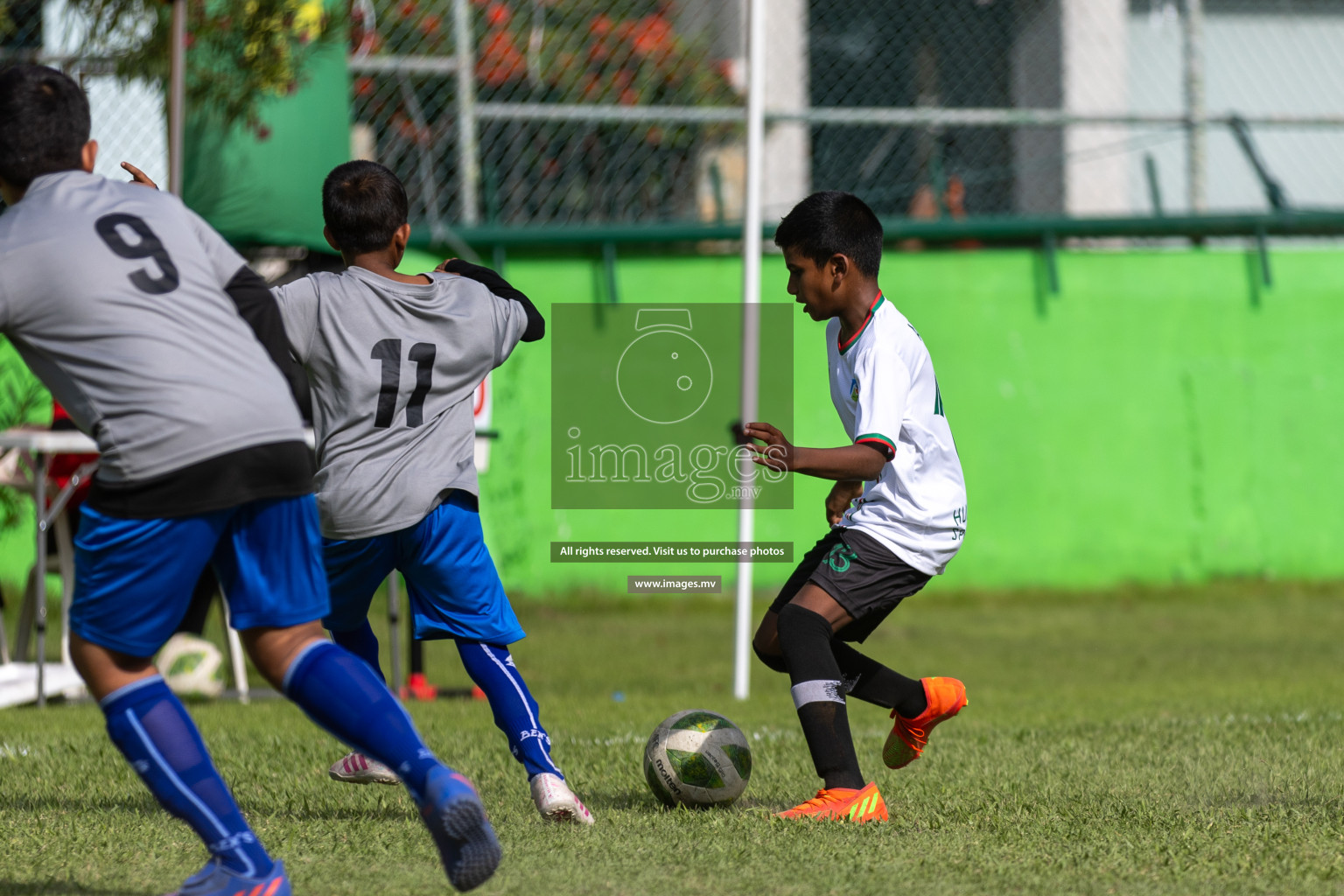 Day 1 of MILO Academy Championship 2023 (U12) was held in Henveiru Football Grounds, Male', Maldives, on Friday, 18th August 2023. Photos: Mohamed Mahfooz Moosa / images.mv