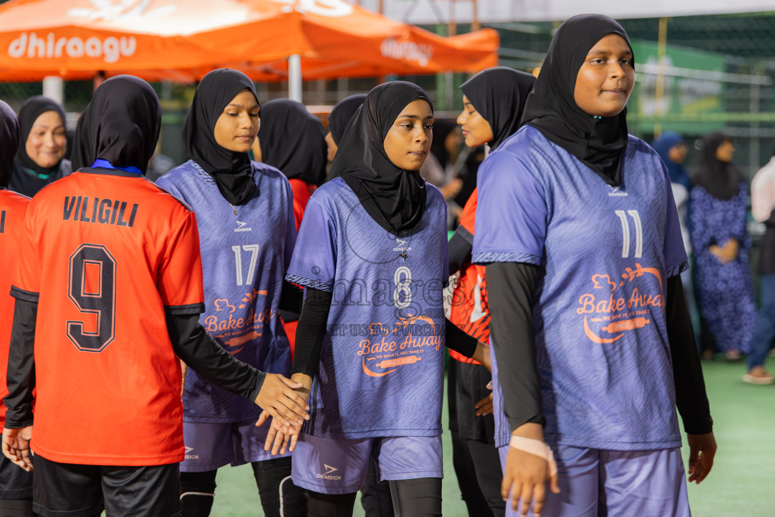 Villingili Z Jamiyya vs Club Volleyball in the Finals of Milo National Junior Volleyball Championship 2025 Woman's Division was held on Sunday, 30th November 2025 at Ekuveni Turf Court Male', Maldives. Photos: Areef Adam / images.mv