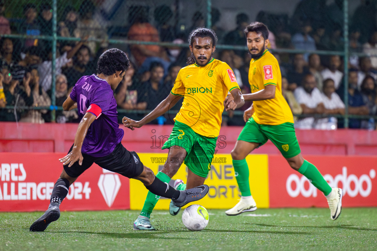 GDh Vaadhoo vs GA Kanduhulhudhoo on Day 33 of Golden Futsal Challenge 2024, held on Sunday, 18th February 2024, in Hulhumale', Maldives Photos: Mohamed Mahfooz Moosa / images.mv