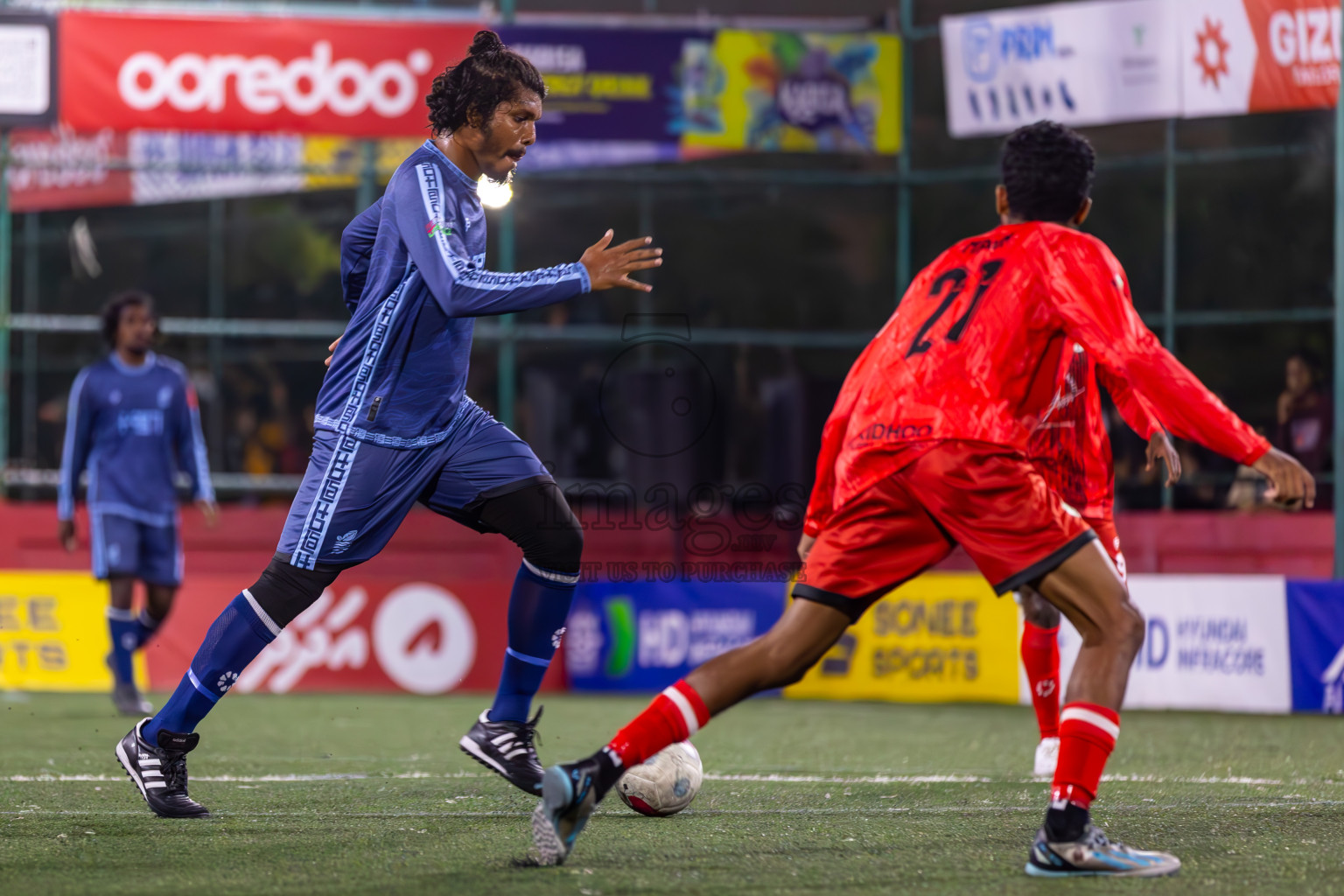 AA Feridhoo vs AA Mathiveri in Day 11 of Golden Futsal Challenge 2024 was held on Thursday, 25th January 2024, in Hulhumale', Maldives
Photos: Ismail Thoriq / images.mv