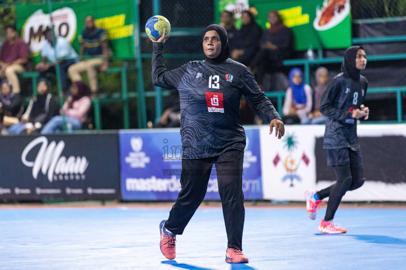 Day 18 of 10th National Handball Tournament 2023, held in Handball ground, Male', Maldives on Sunday, 17th December 2023 Photos: Nausham Waheed/ Images.mv