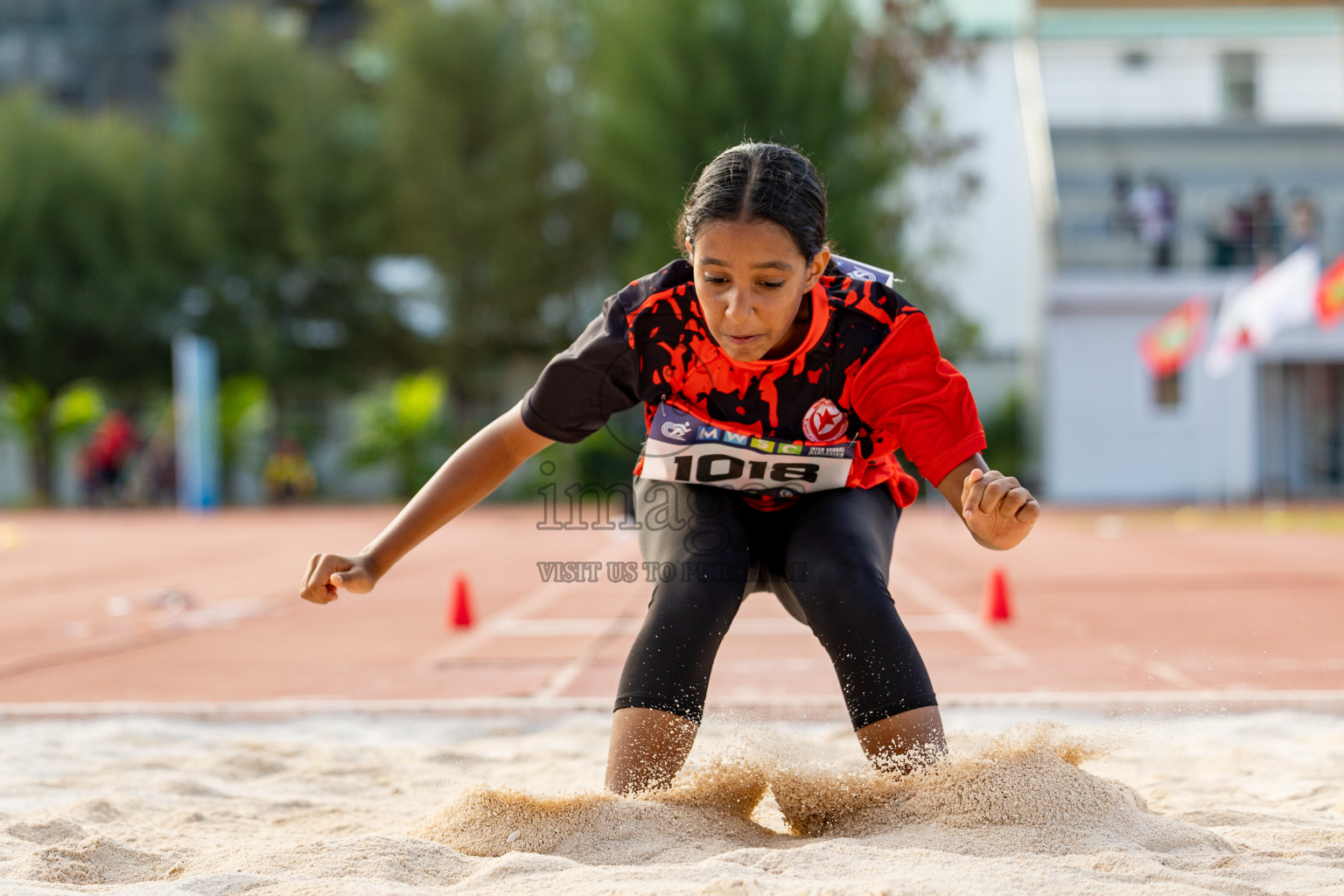 Day 2 of MWSC Interschool Athletics Championships 2024 held in Hulhumale Running Track, Hulhumale, Maldives on Sunday, 10th November 2024. 
Photos by: Hassan Simah / Images.mv