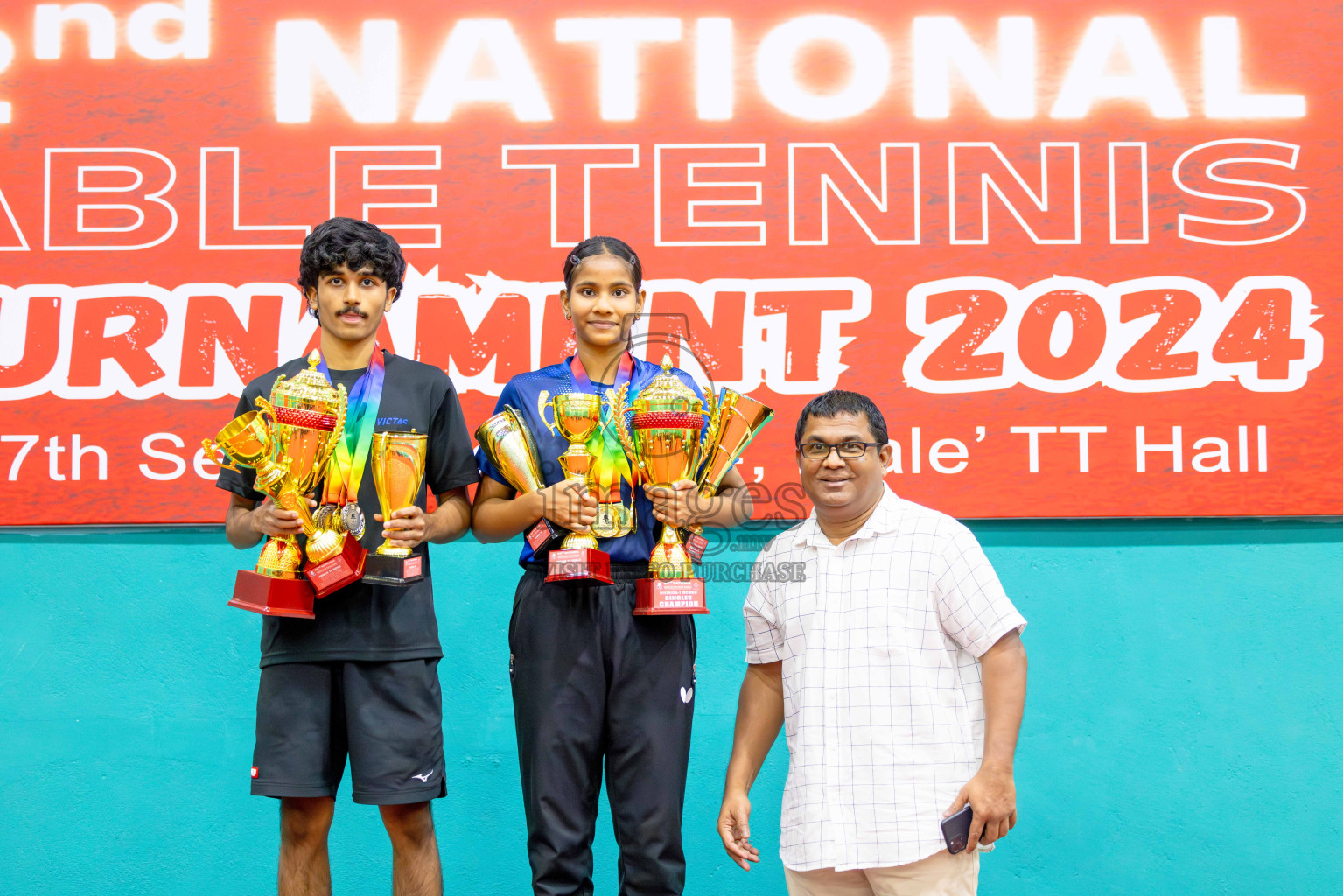 Finals of National Table Tennis Tournament 2024 was held at Male' TT Hall on Friday, 6th September 2024. 
Photos: Abdulla Abeed / images.mv