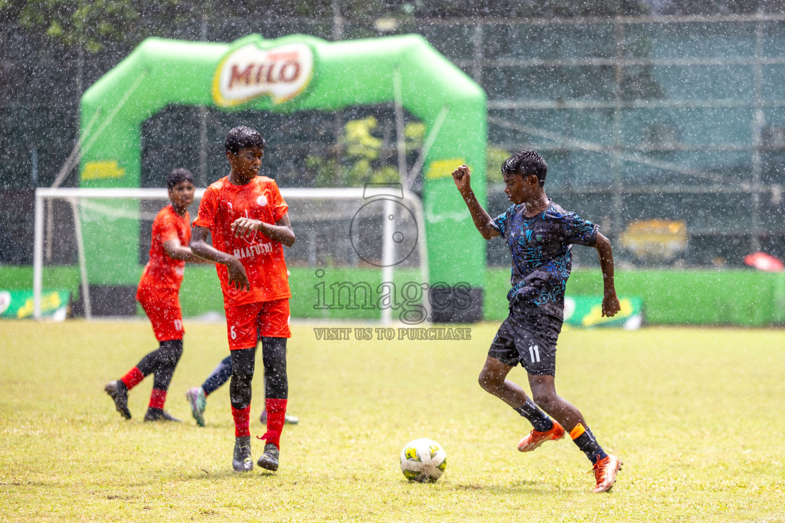 Day 4 of MILO Academy Championship 2024 (U-14) was held in Henveyru Stadium, Male', Maldives on Sunday, 3rd November 2024.
Photos: Ismail Thoriq /  Images.mv