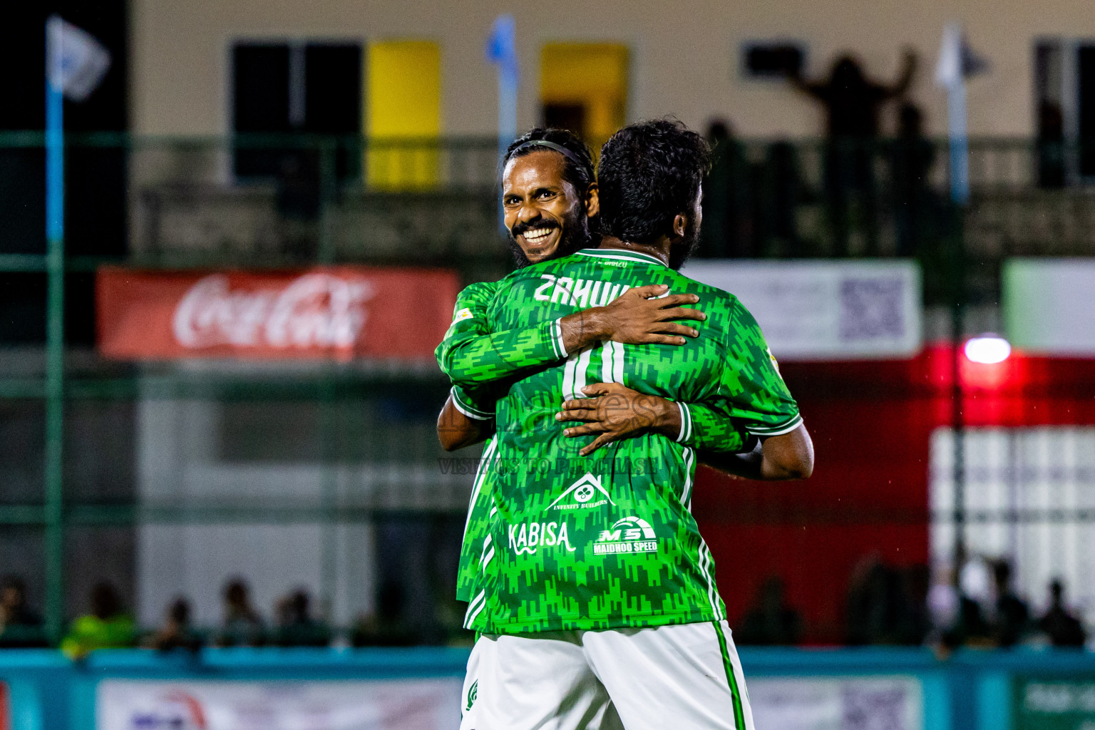 Fools SC vs FC Baaz in Day 2 of Laamehi Dhiggaru Ekuveri Futsal Challenge 2024 was held on Saturday, 27th July 2024, at Dhiggaru Futsal Ground, Dhiggaru, Maldives Photos: Nausham Waheed / images.mv