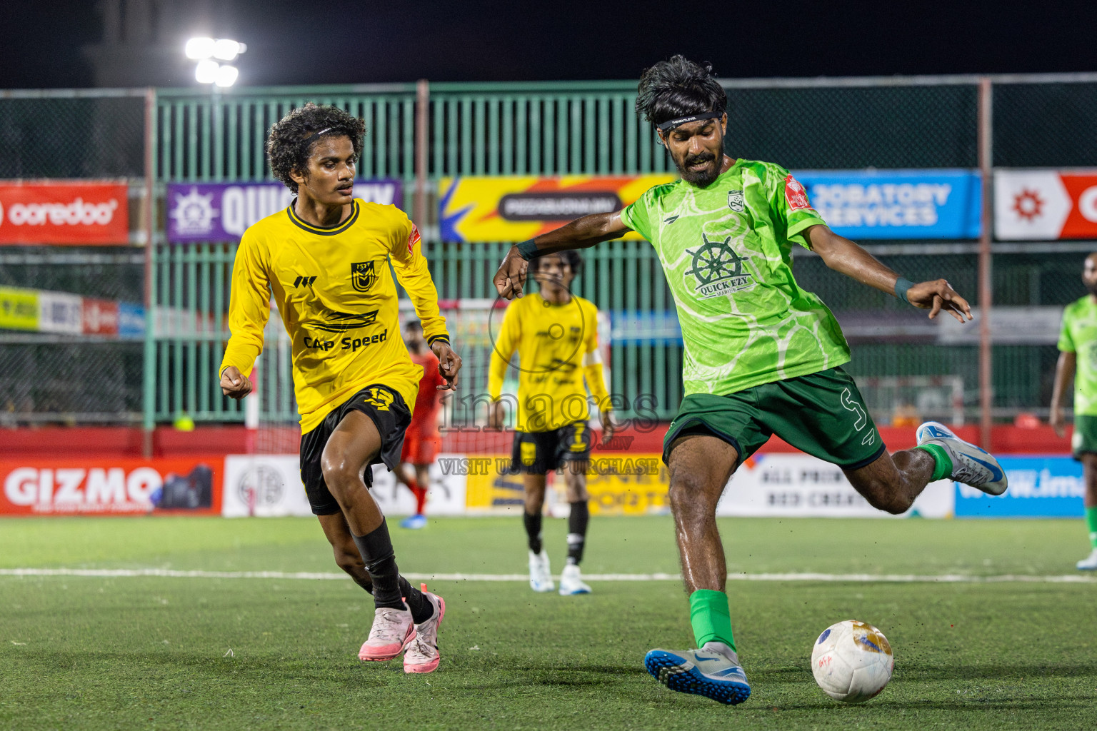 F. Biledhoo VS F. Magoodhoo in Day 7 of Golden Futsal Challenge 2025 was held on Saturday, 11th January 2025, in Hulhumale', Maldives Photos: Hassan Simah / images.mv