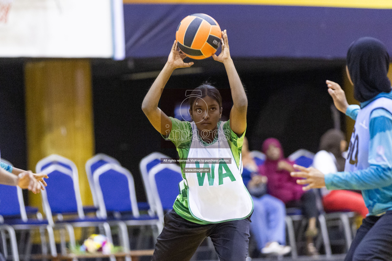 Day6 of 24th Interschool Netball Tournament 2023 was held in Social Center, Male', Maldives on 1st November 2023. Photos: Nausham Waheed / images.mv