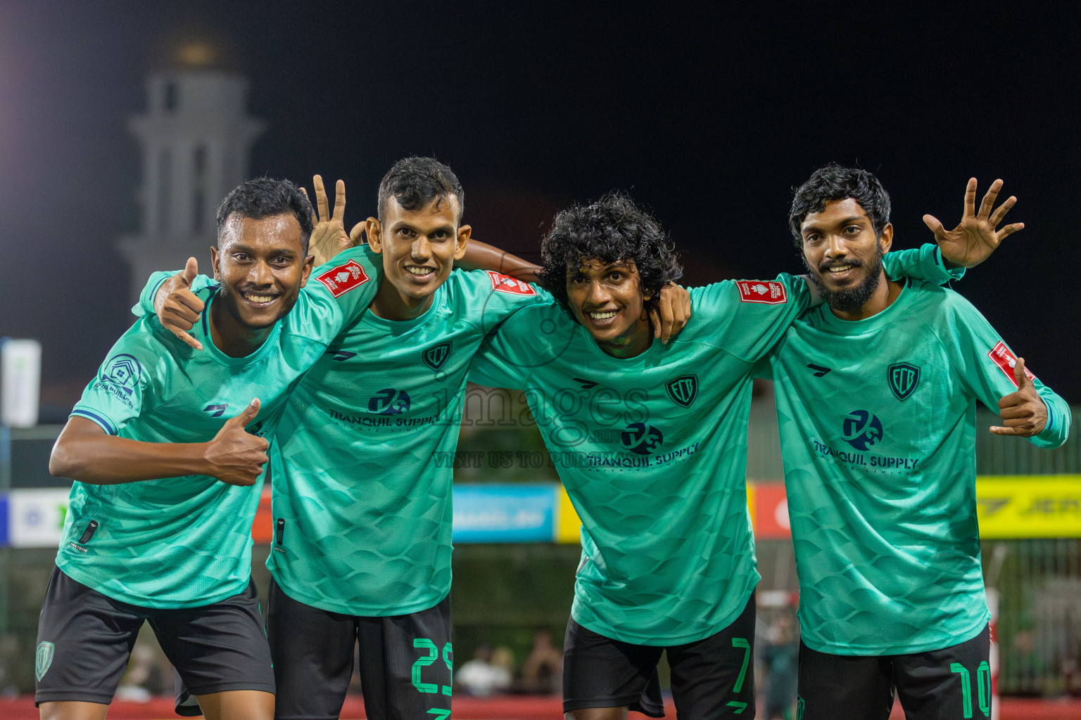 Dh Meedhoo vs Dh Bandidhoo in Day 3 of Golden Futsal Challenge 2024 was held on Thursday, 18th January 2024, in Hulhumale', Maldives Photos: Mohamed Mahfooz Moosa / images.mv